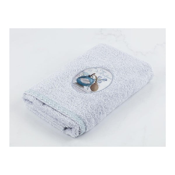 Светлосиня памучна кърпа Lush, 50 x 76 cm - Madame Coco