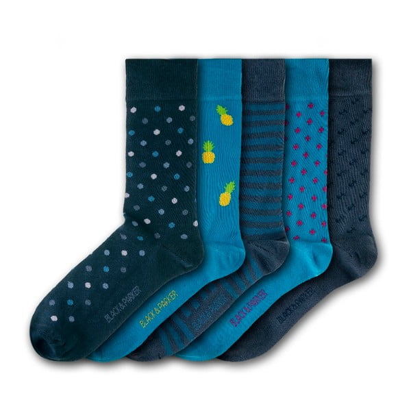 Комплект от 5 чифта чорапи Knoll Gardens, размери 37-43 - Black&Parker London