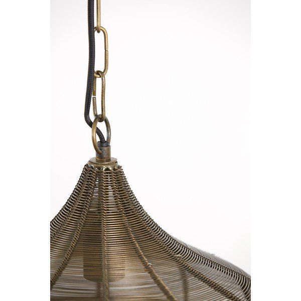 Метално висящо осветително тяло в бронзов цвят ø 36 cm Alvaro – Light & Living-image-4