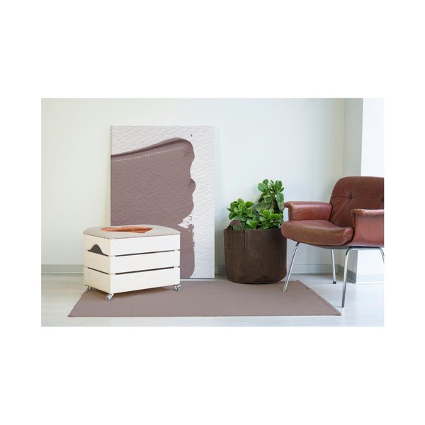 Бяла кутия за съхранение със седалка Сърце, 50 x 35 cm - Really Nice Things-image-1