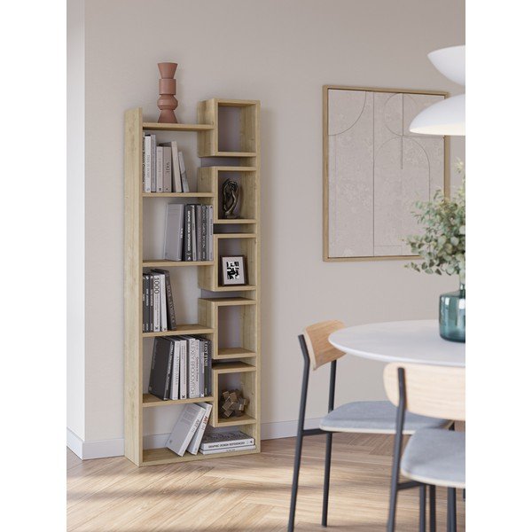 Етажерка за книги от дъб 60x168,5 cm Eladi - Marckeric-image-1