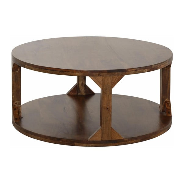 Konferenční stolek z mangového dřeva Støraa Misha, průměr 60 cm