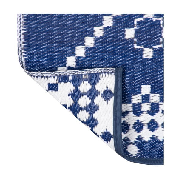 Синьо-бял килим на открито Амбър, 120 x 180 cm - Green Decore-image-3