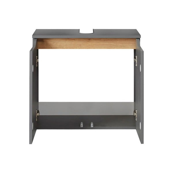 Сив шкаф за окачване под умивалника 60x53 cm Set 357 - Pelipal-image-2