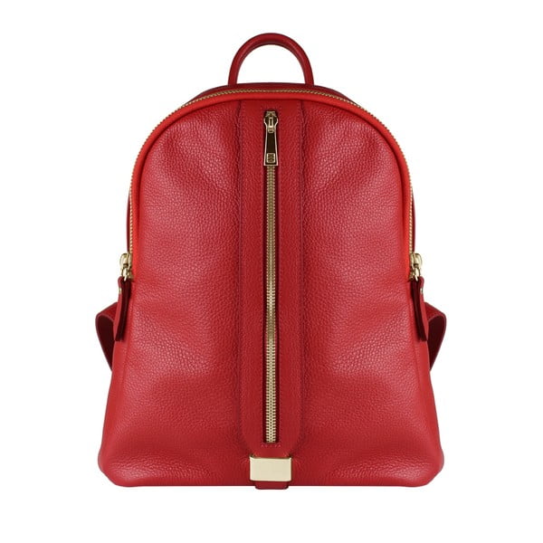 Červený kožený batoh Maison Bag Lisa