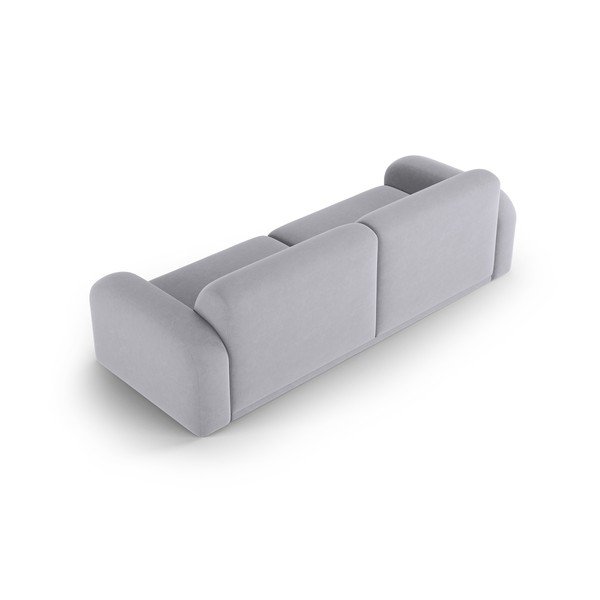 Светлосив кадифен диван 242 cm Erin – Micadoni Home-image-4