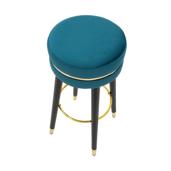 Тюркоазен тапициран бар стол (височина на седалката 74 cm) Paris – Mauro Ferretti-image-2