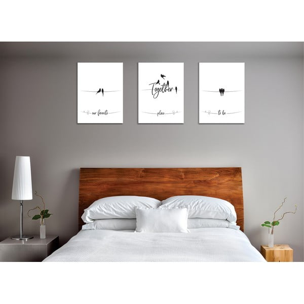 Картини в комплект от 3 бр. 30x40 cm - Wallity-image-2