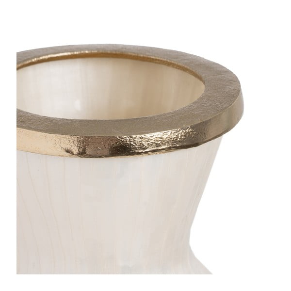 Бяла стъклена висока ваза (височина 57 cm) Linea – Ixia-image-1