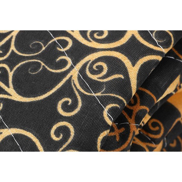 Set prošívaného přehozu a 2 povlaků na polštáře Eponj Home Şehri-Ala Gold, 200 x 220 cm-image-1