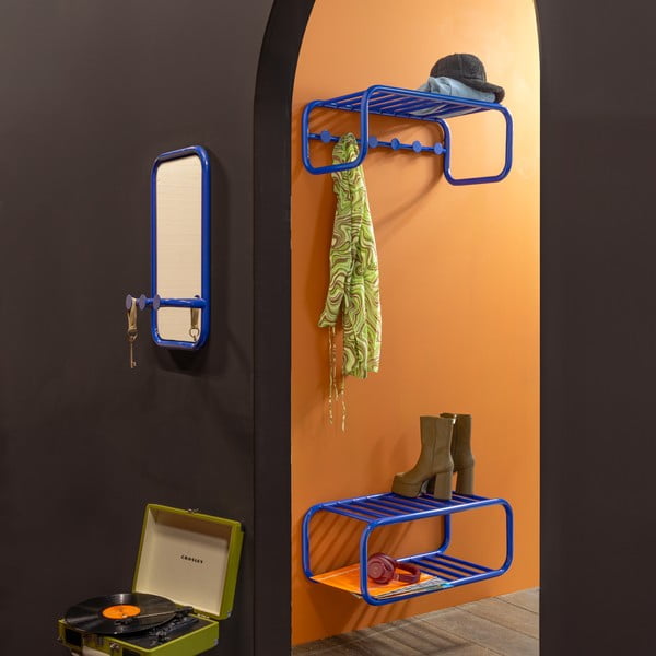 Синя метална висяща стойка за обувки 72x28x35 cm Retro – Spinder Design-image-1