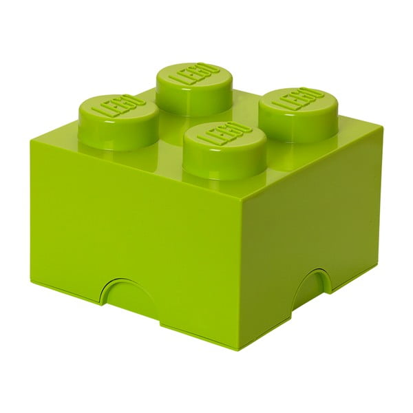 Квадратна кутия за съхранение в зелен цвят - LEGO®