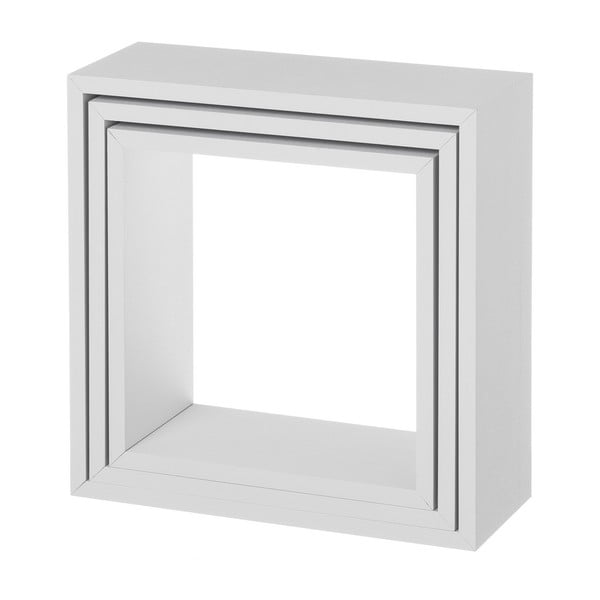 Бели рафтове в комплект от 3 броя - Casa Selección-image-4