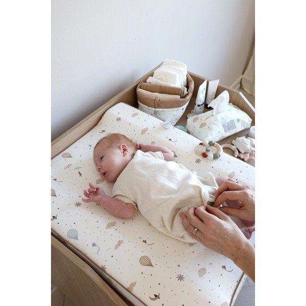 Розови/кремави текстилни детски кошници за играчки в комплект 2 бр. ø 24x17 cm Bows – Cam Cam Copenhagen-image-1