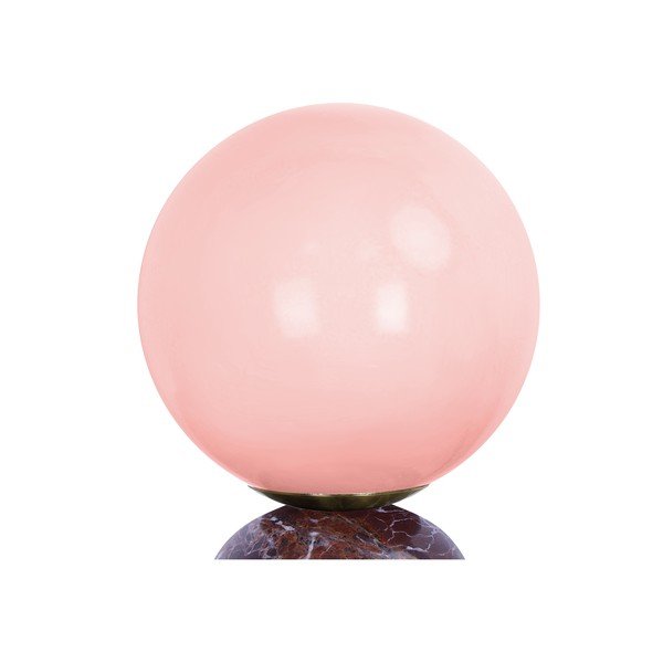 Бордо мраморна настолна лампа (височина 20 cm) Lazio Sphere – Leitmotiv-image-4
