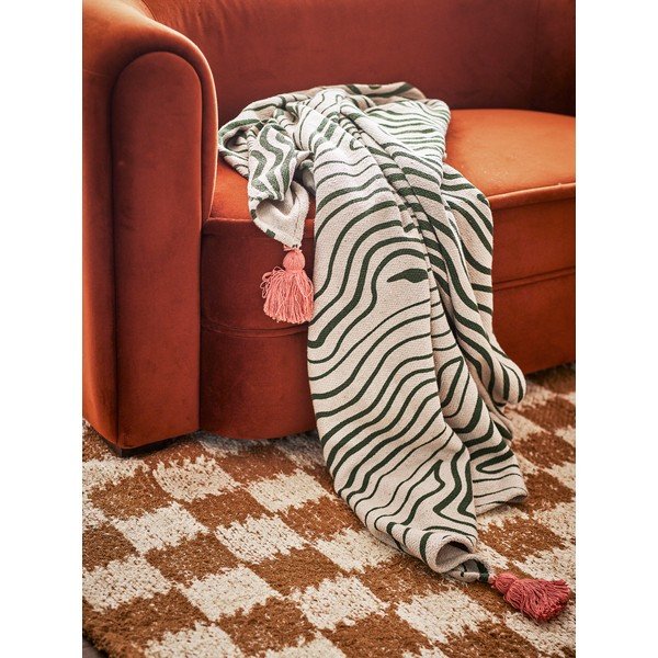 Одеяло със смес от памук 130x160 cm Woodsby – Bloomingville-image-1