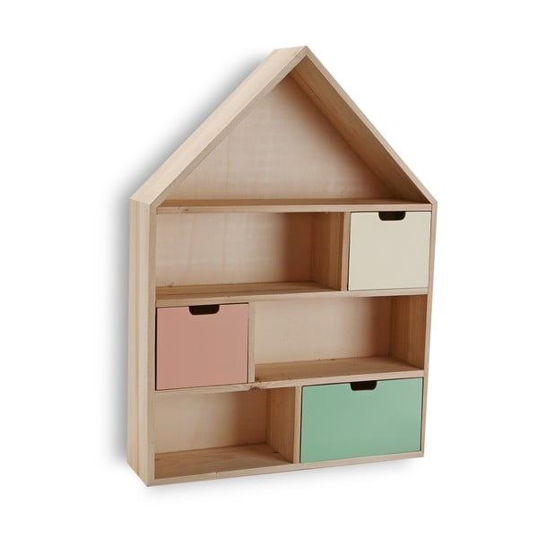 Nástěnný úložný box Versa Wooden House