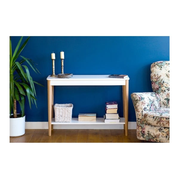 Бяла конзолна маса , ширина 105 cm Ashme - Ragaba-image-1