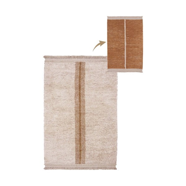 Памучен килим в тухлен и бежов цвят 170x240 cm Duetto Toffee – Lorena Canals-image-3