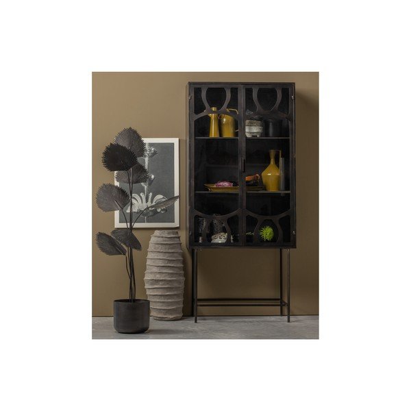 Антрацитна метална витрина 81x181 cm Gracious - BePureHome-image-1