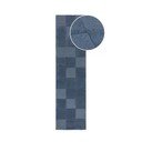 Тъмносиня ръчно изработена вълнена пътека 60x230 cm Checkerboard – Flair Rugs