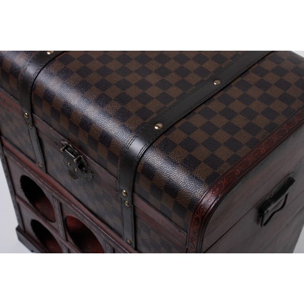 Кафяв шкаф за вино за 6 броя бутилки 41x48 cm – Deco Pleasure-image-1