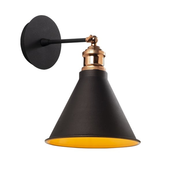 Черна стенна лампа ø 20 cm Berceste – Opviq lights