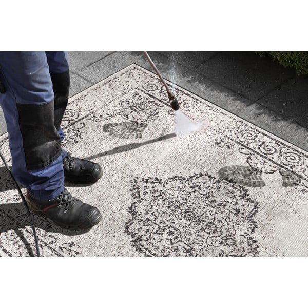 Черно-кремав килим за открито , 200 x 290 cm Cebu - NORTHRUGS-image-3