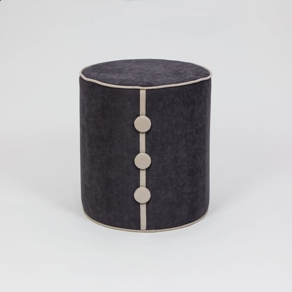 Dombi Leny черна табуретка за сядане, ⌀ 41 cm - Homitis