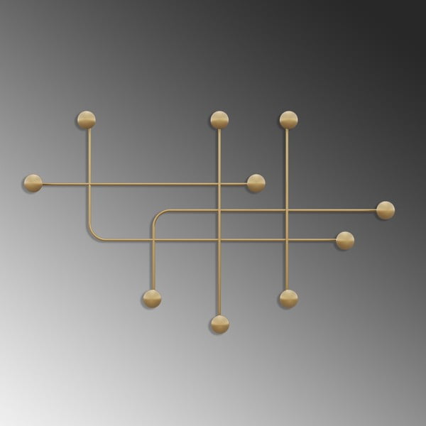 Метална стенна закачалка в златист цвят  Dama – Kalune Design-image-4