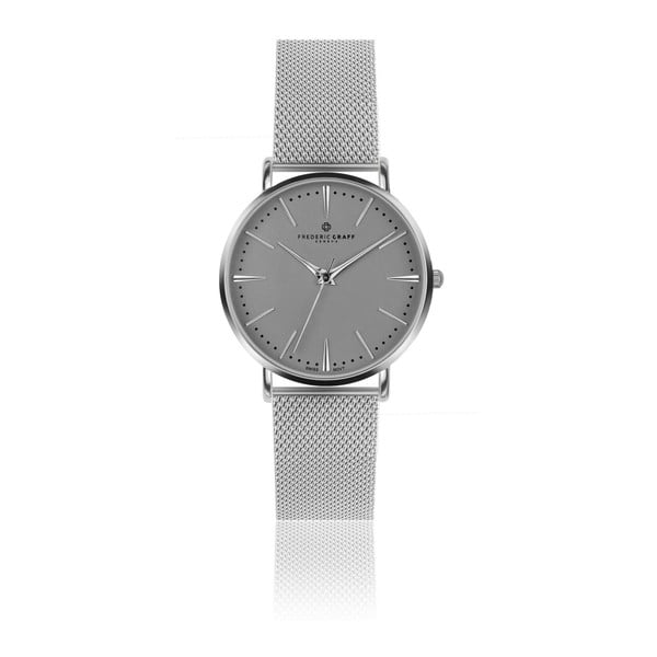 Unisex hodinky s páskem z nerezové oceli ve stříbrné barvě Frederic Graff Silver Eiger