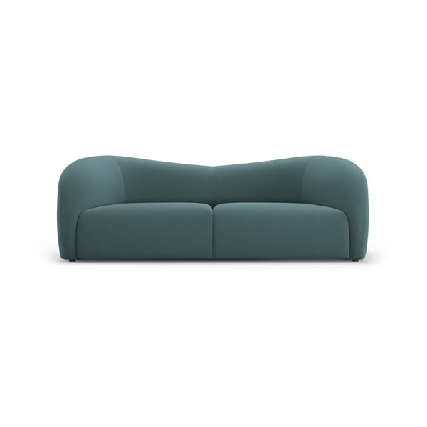 Кадифен диван в петролен цвят 197 cm Santi – Interieurs 86