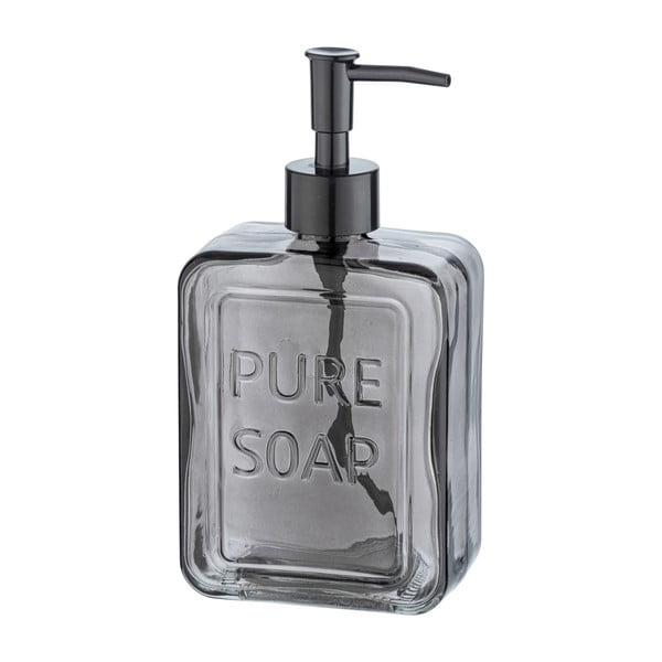Дозатор за сапун от сиво стъкло Pure - Wenko