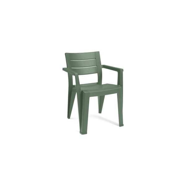 Зелен пластмасов градински стол Julie – Keter