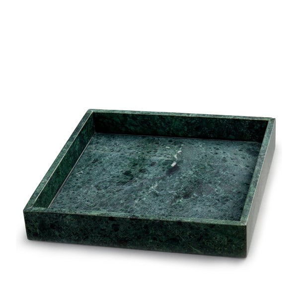 Zelený mramorový podnos NORDSTJERNE, 30 x 30 cm
