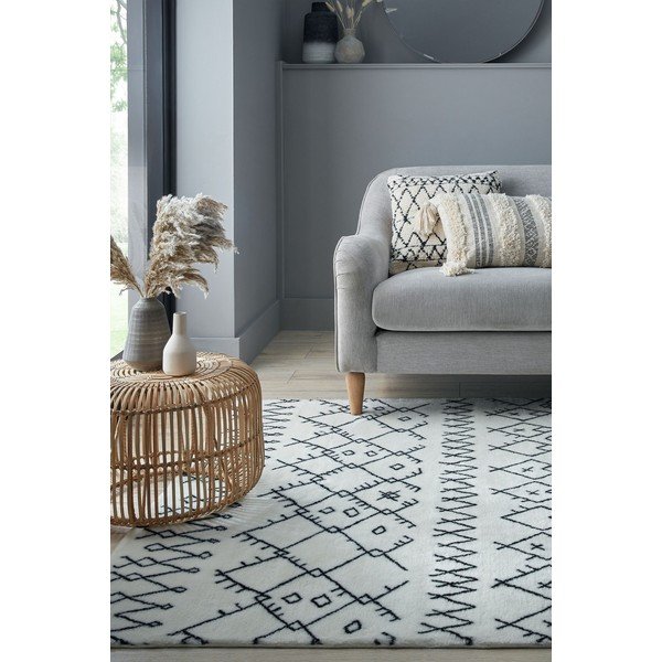 Бял килим подходящ за пране 120x170 cm Adil – Flair Rugs-image-1