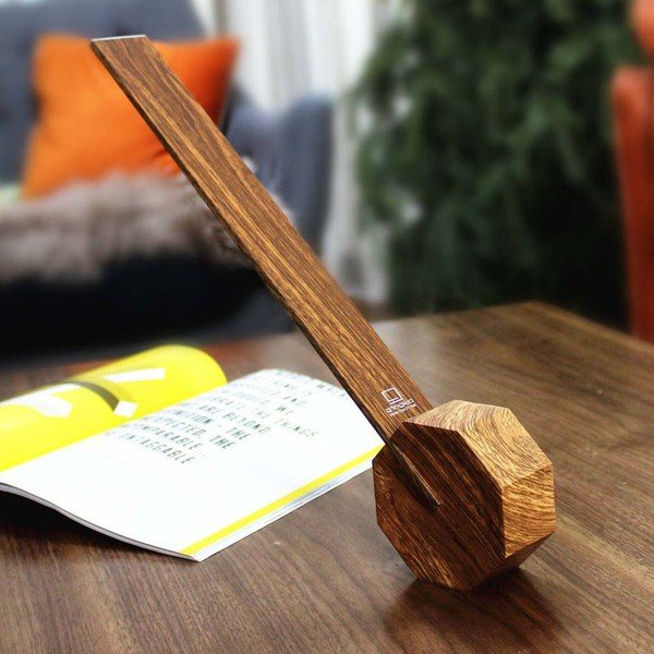 Светлокафява LED настолна лампа (височина 38 cm) Octagon One – Gingko-image-3