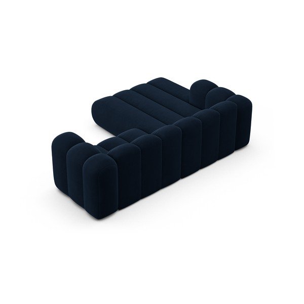 Тъмносин ъглов диван (ляв ъгъл) Lupine – Micadoni Home-image-3