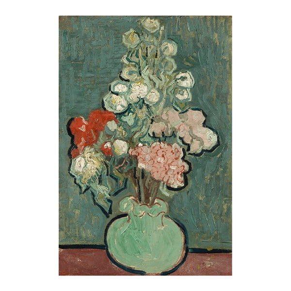 Obraz Vincenta van Gogha - Vase of Flowers, 90x60 cm