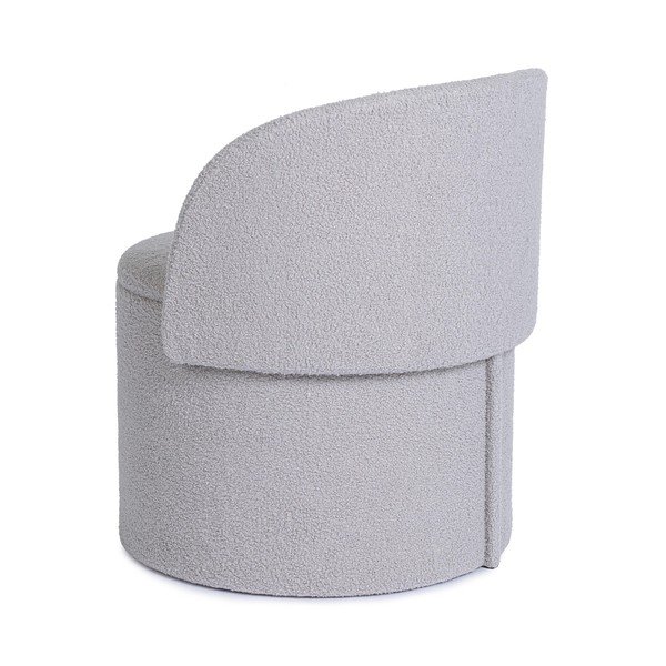 Светлосива табуретка от прежда с примки от букле Anthea – Yes Everyday-image-2