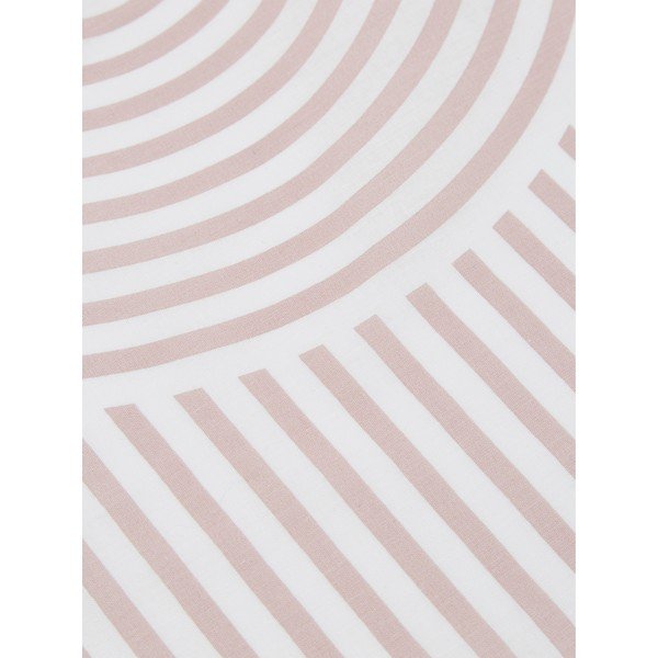 Розово-бял памучен чаршаф за единично легло Arcs, 155 x 220 cm - Westwing Collection-image-3