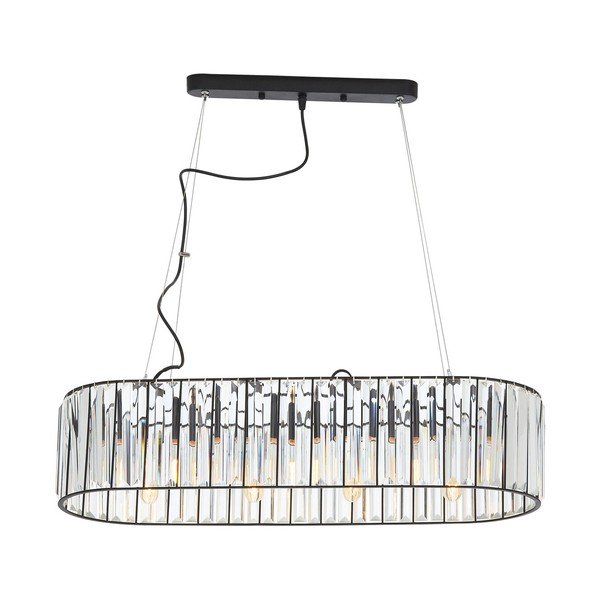 Метално висящо осветително тяло със стъклен абажур Akiko – Premier Housewares