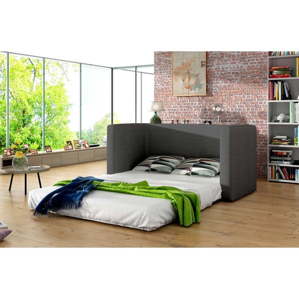 Син сив шенилов разтегателен диван 132 cm Neva – ELTAP-image-2