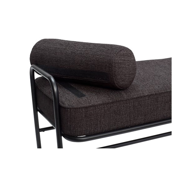 Кафяв стол за отдих с възглавница Pipe - Hübsch-image-2