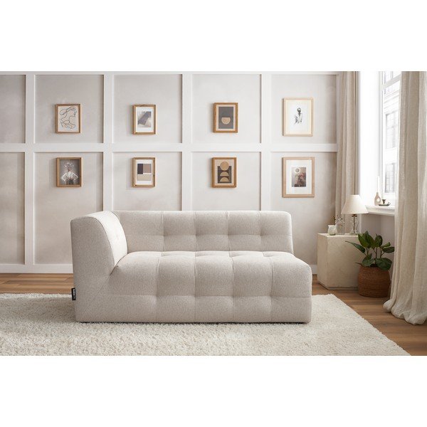 Бежов модул на дивана (ляв ъгъл) Kleber - Bobochic Paris-image-1