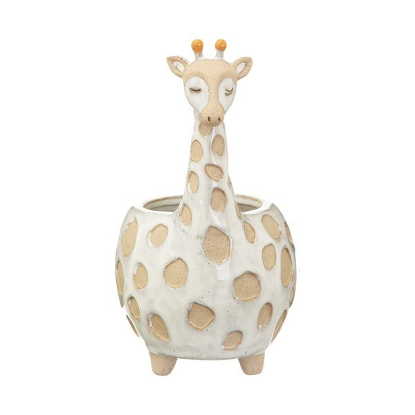 Бели и бежови саксии , ø 7,5 cm Gina Giraffe - Sass & Belle-image-2