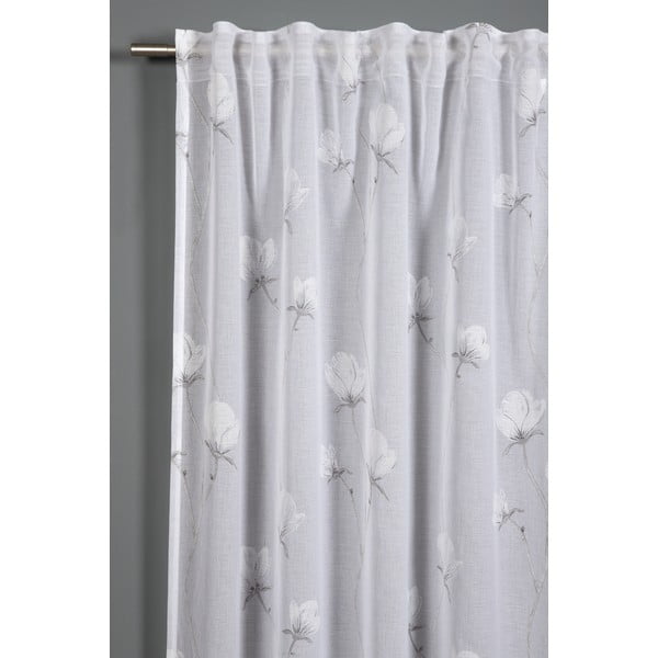 Бяло-сива завеса 245x140 cm Voile - Gardinia