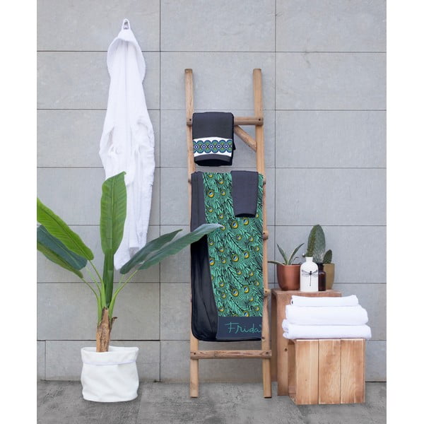 Комплект от 3 кърпи Peacock Peacock Feathers - Madre Selva-image-1