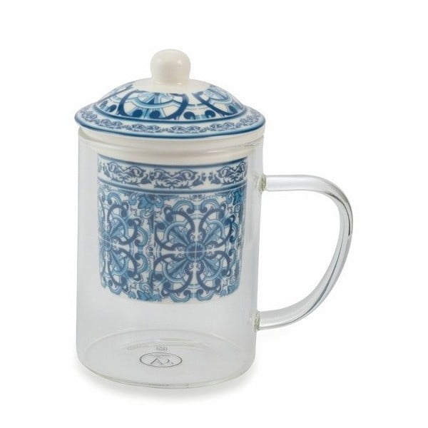 Hrnek s porcelánovým sítkem na sypaný čaj Villa d'Este Marocco