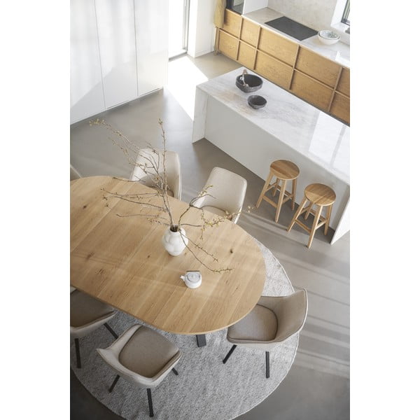 Допълнителна табла за маса за хранене от декор от дъб  135x50 cm Maddock – Rowico-image-2